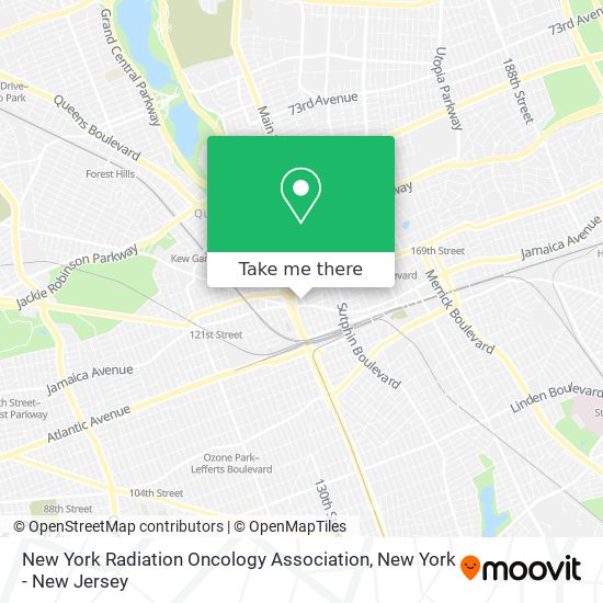 New York Radiation Oncology Association map
