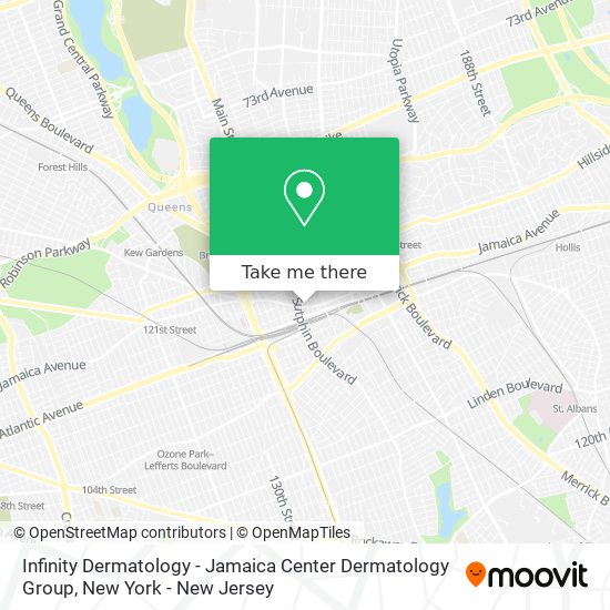 Mapa de Infinity Dermatology - Jamaica Center Dermatology Group