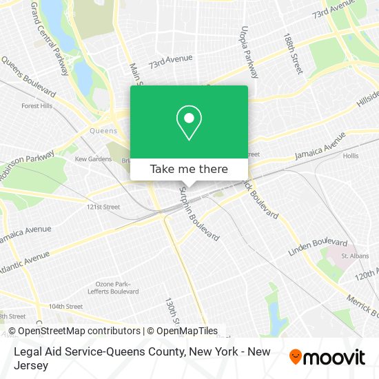 Legal Aid Service-Queens County map