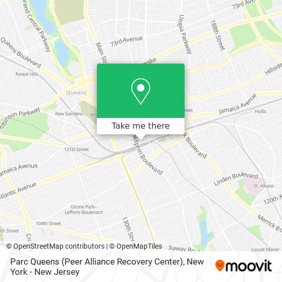 Parc Queens (Peer Alliance Recovery Center) map