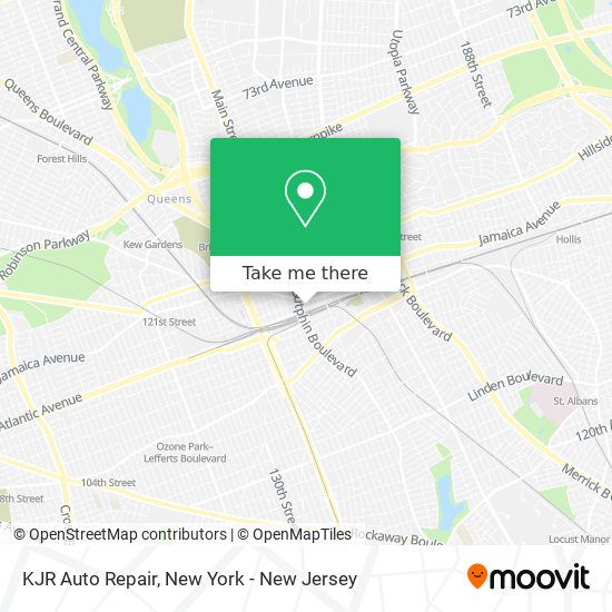 Mapa de KJR Auto Repair