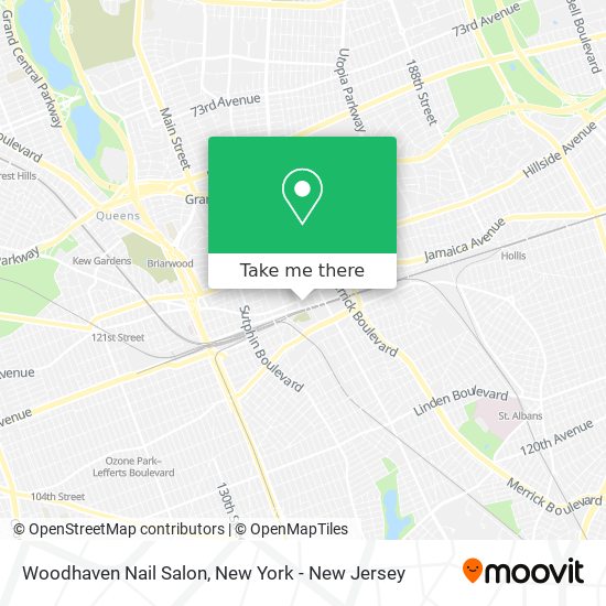 Mapa de Woodhaven Nail Salon