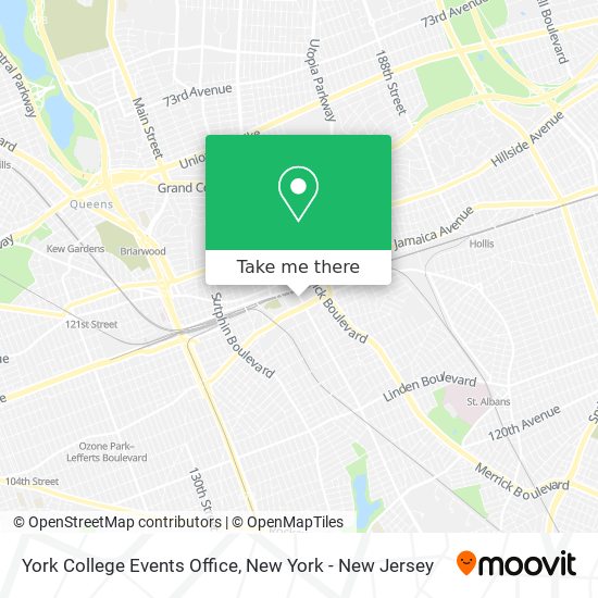 York College Events Office map