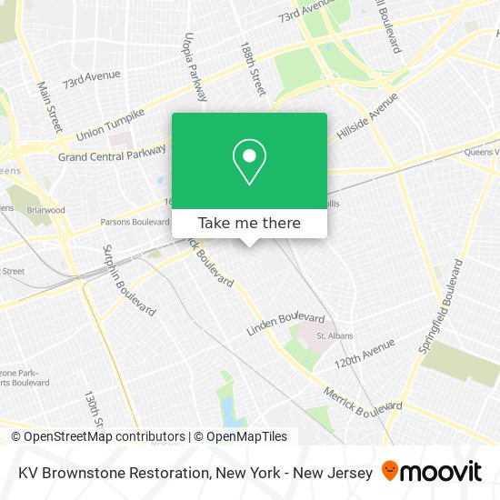 KV Brownstone Restoration map