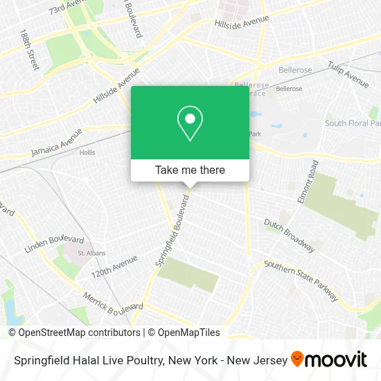 Springfield Halal Live Poultry map