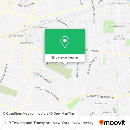 H R Towing and Transport map