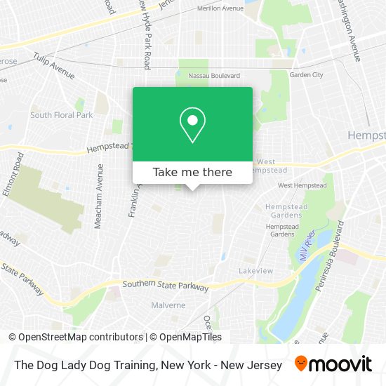 The Dog Lady Dog Training map