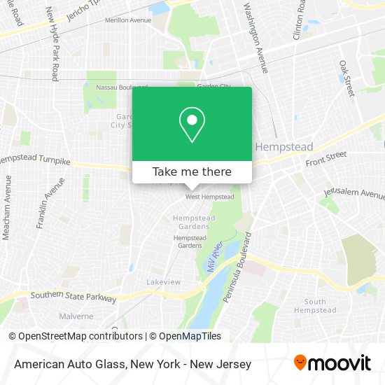 American Auto Glass map