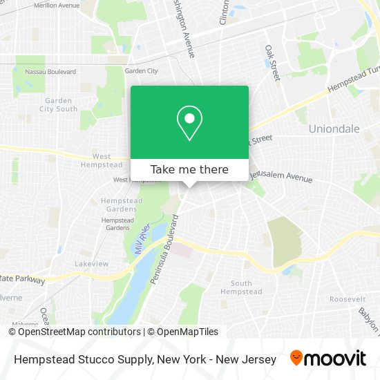 Hempstead Stucco Supply map