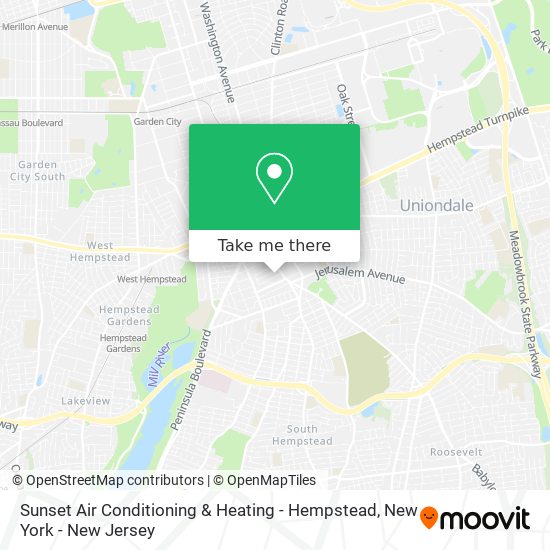 Mapa de Sunset Air Conditioning & Heating - Hempstead