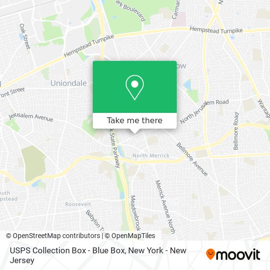 USPS Collection Box - Blue Box map