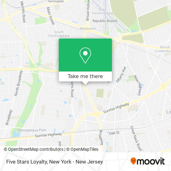 Five Stars Loyalty map