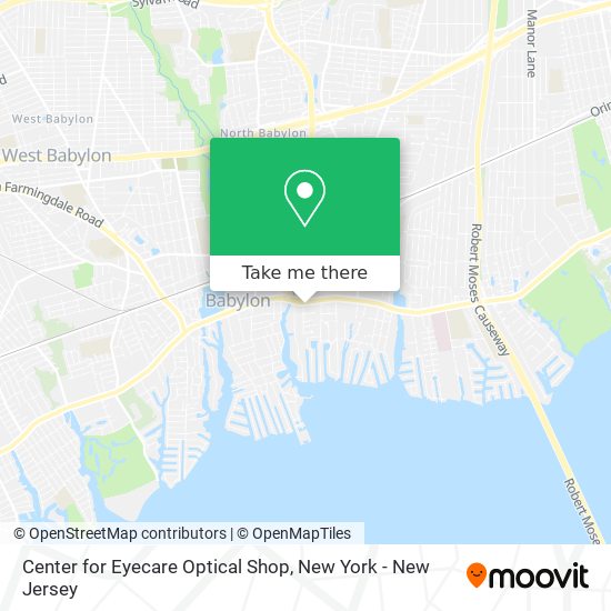 Center for Eyecare Optical Shop map