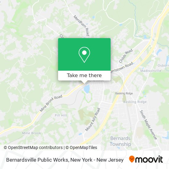 Mapa de Bernardsville Public Works