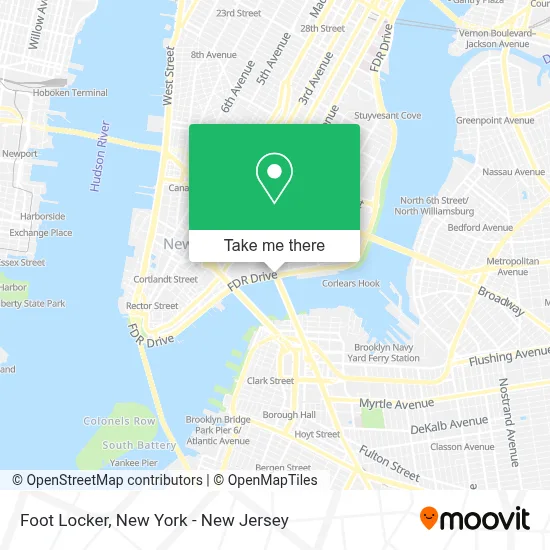 Foot Locker map