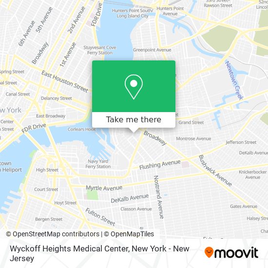 Mapa de Wyckoff Heights Medical Center