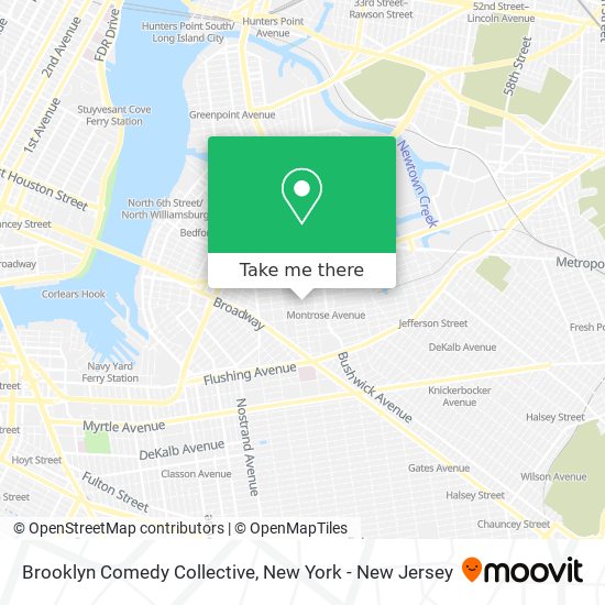 Mapa de Brooklyn Comedy Collective