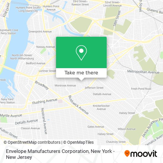 Mapa de Envelope Manufacturers Corporation