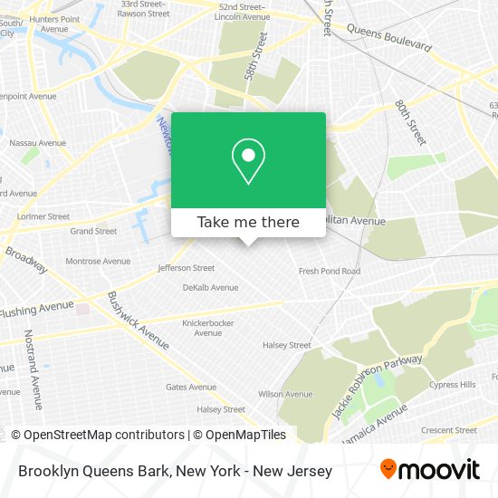 Mapa de Brooklyn Queens Bark