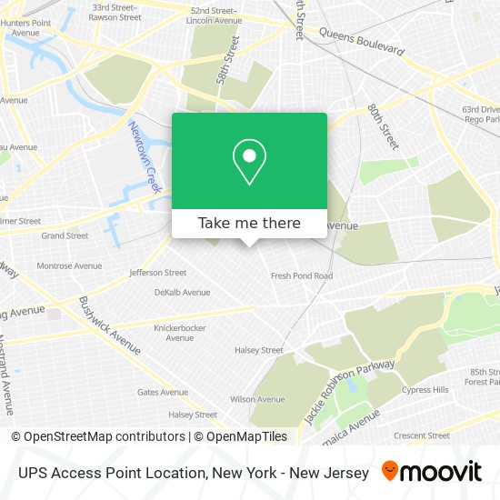 Mapa de UPS Access Point Location