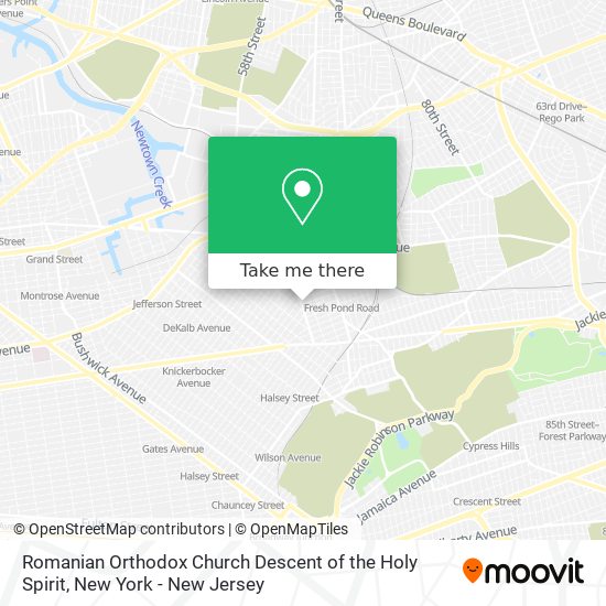 Romanian Orthodox Church Descent of the Holy Spirit map