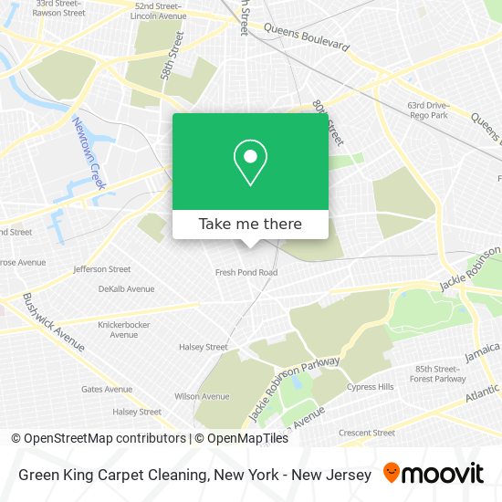 Green King Carpet Cleaning map