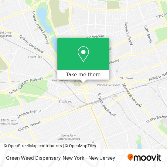 Green Weed Dispensary map