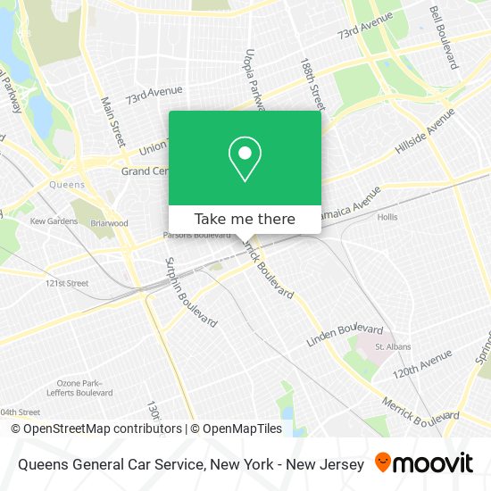 Mapa de Queens General Car Service