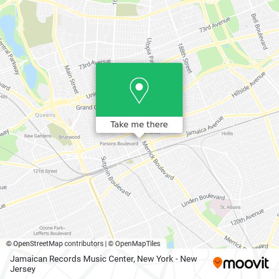 Mapa de Jamaican Records Music Center