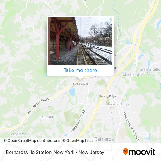 Mapa de Bernardsville Station
