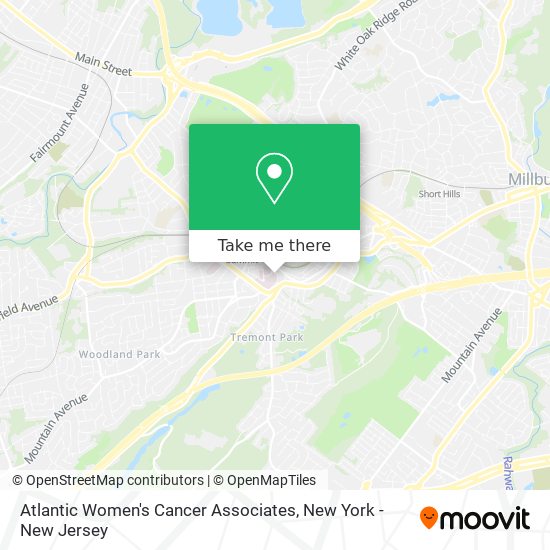 Atlantic Women's Cancer Associates map