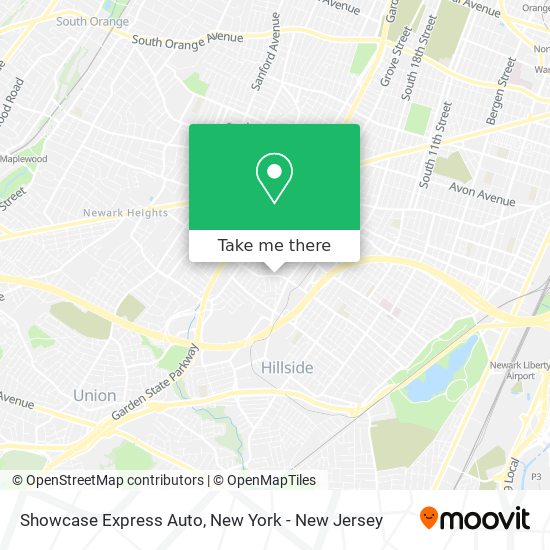 Showcase Express Auto map
