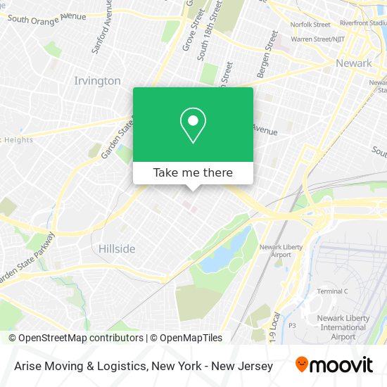 Mapa de Arise Moving & Logistics