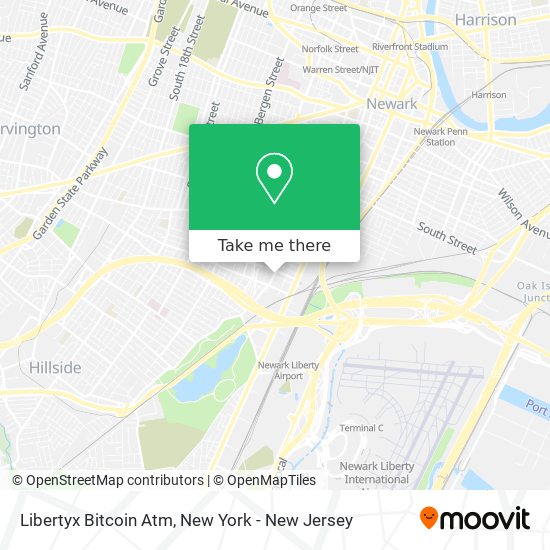 Mapa de Libertyx Bitcoin Atm