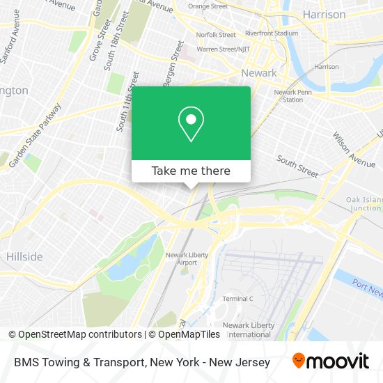 BMS Towing & Transport map