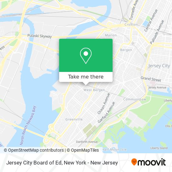 Jersey City Board of Ed map