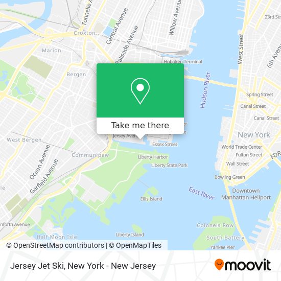 Jersey Jet Ski map