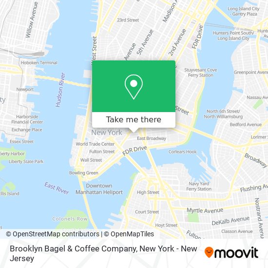 Mapa de Brooklyn Bagel & Coffee Company