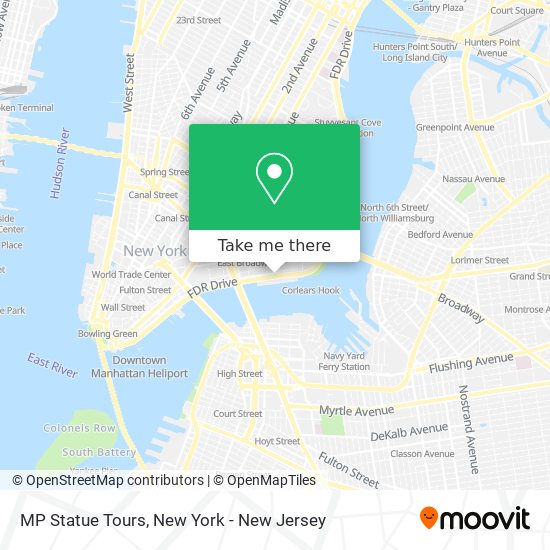 MP Statue Tours map