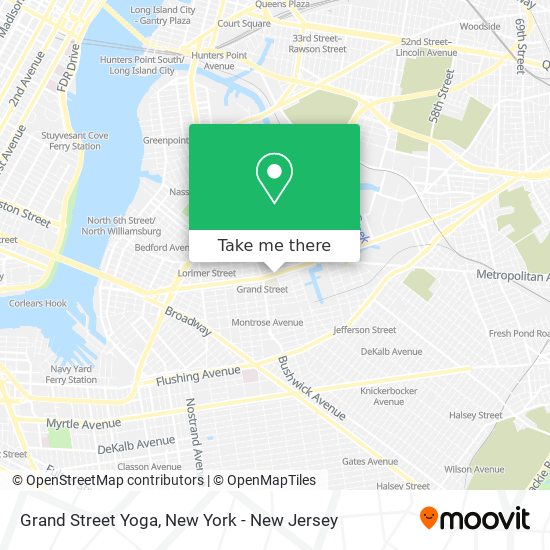 Grand Street Yoga map