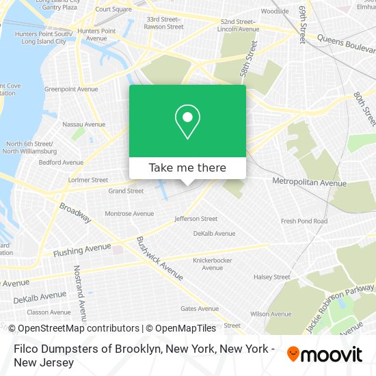 Mapa de Filco Dumpsters of Brooklyn, New York