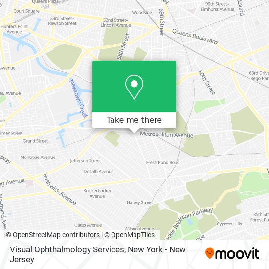 Visual Ophthalmology Services map