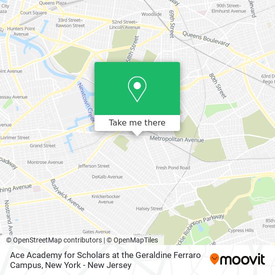 Mapa de Ace Academy for Scholars at the Geraldine Ferraro Campus