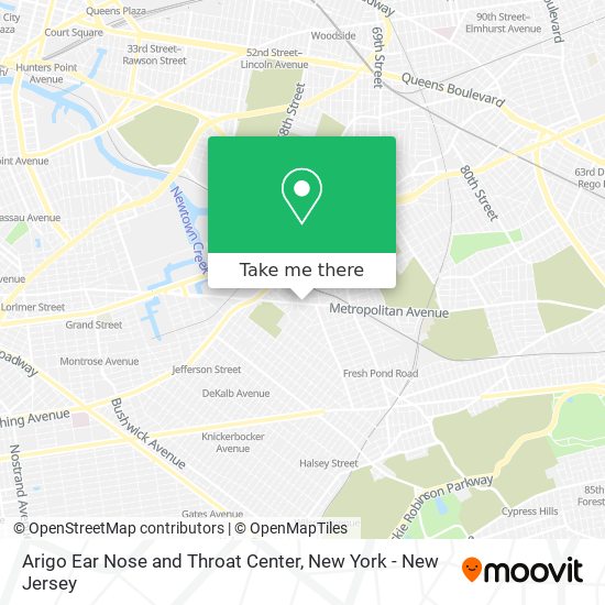 Mapa de Arigo Ear Nose and Throat Center