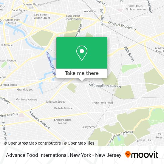 Mapa de Advance Food International