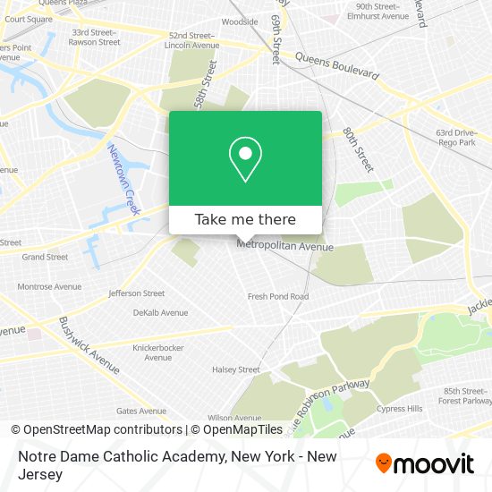 Notre Dame Catholic Academy map