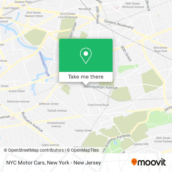 Mapa de NYC Motor Cars