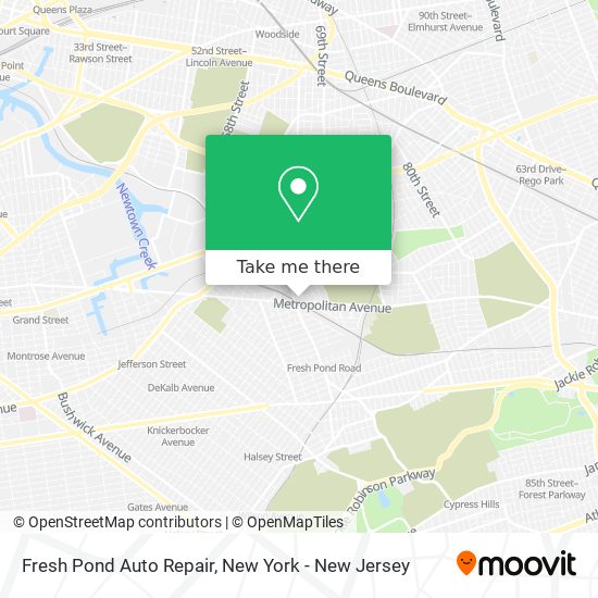 Mapa de Fresh Pond Auto Repair