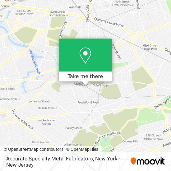 Accurate Specialty Metal Fabricators map