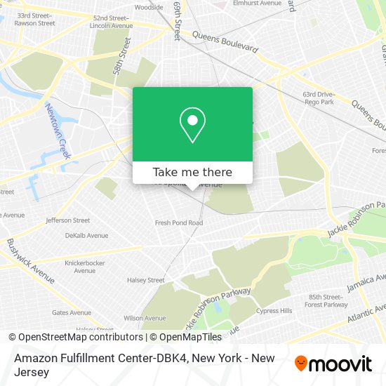 Amazon Fulfillment Center-DBK4 map